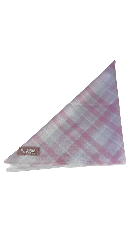 Bandana: Pink Plaid